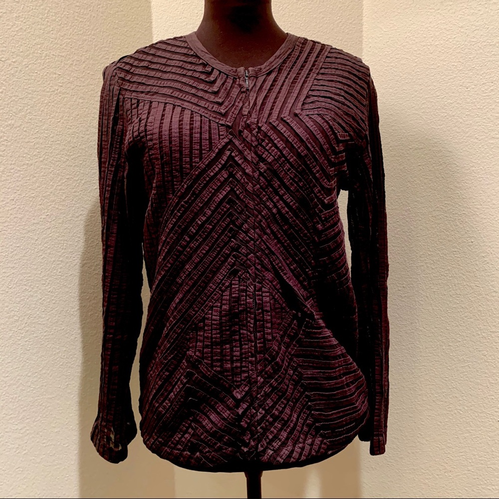 NWOT Chico’s dark brown long sleeve jacket Size 0.